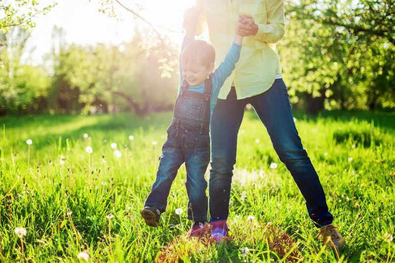 toddler-boy-and-mom-outside