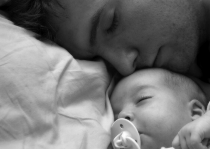 dad-baby-cosleeping-120905