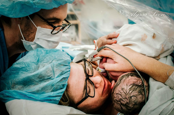 Clear-Drapes-Family-Centered-C-Section-Birth-Photos